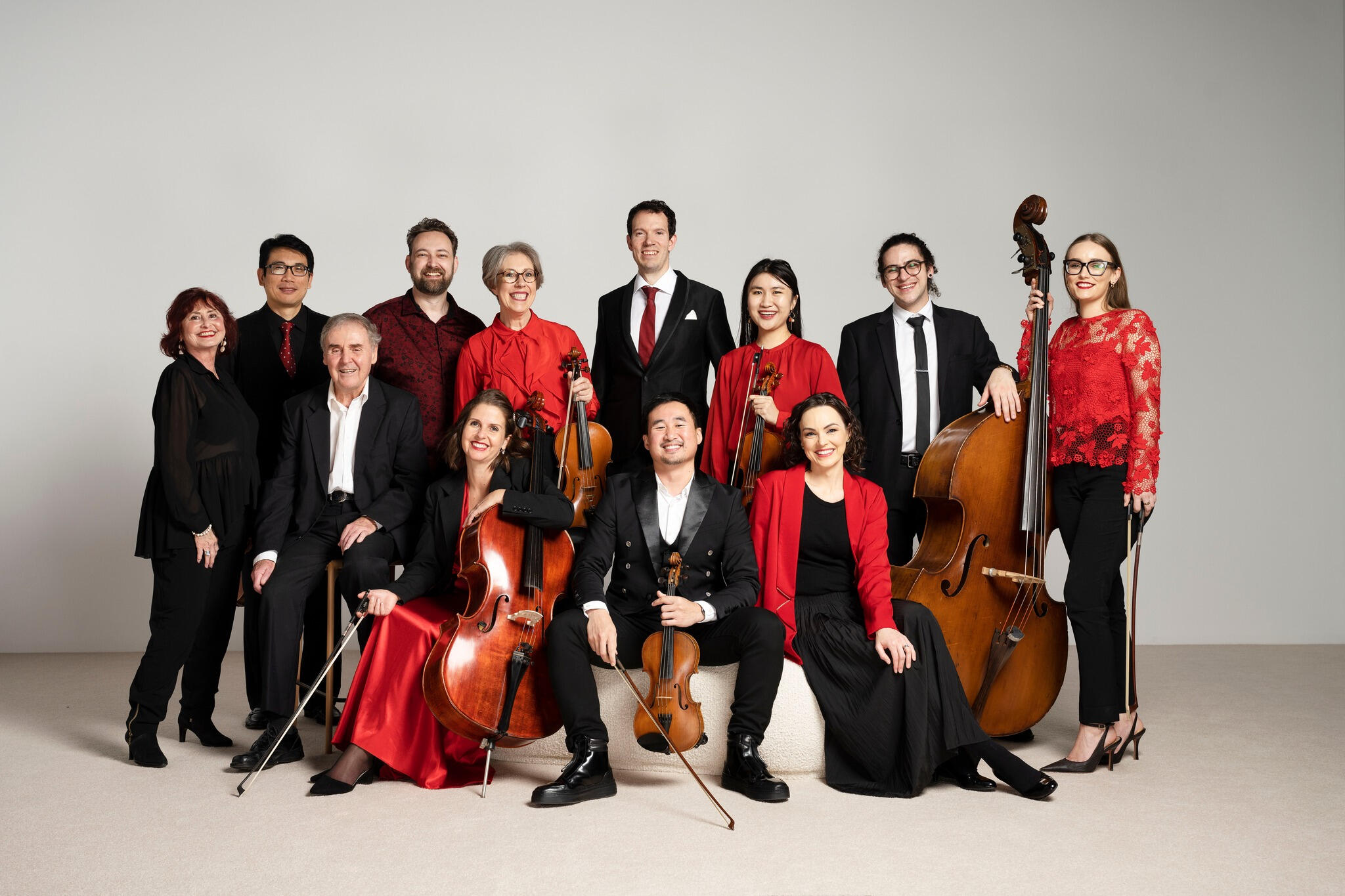 Elias Kokkoris performing with the Gold Coast Chamber Orchestra, photographed on the Gold Coast for their upcoming season promotional shoot.